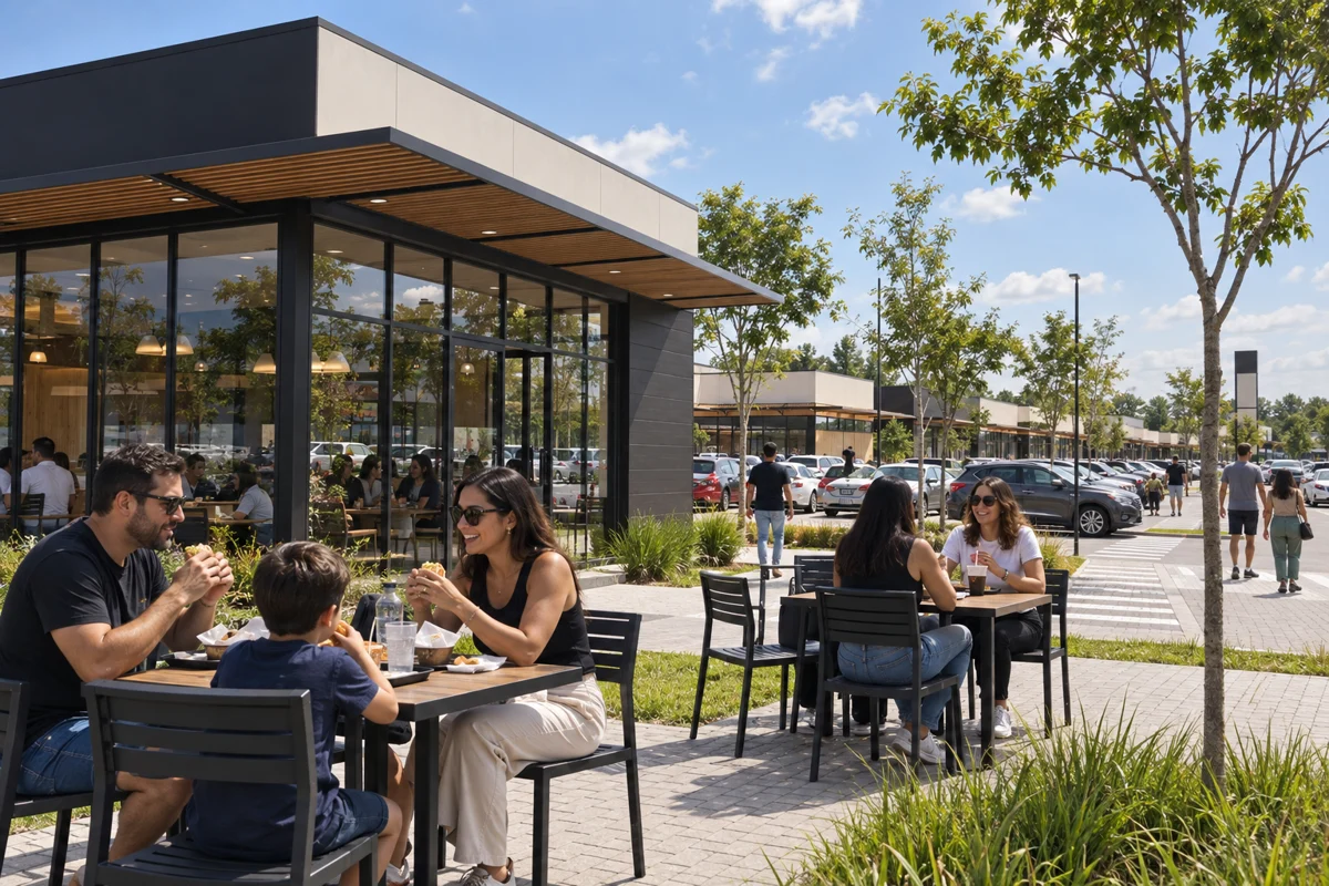 Uma pausa para alimentação durante a visita.